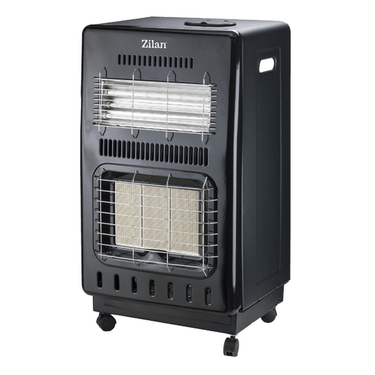 Soba pe gaz Gpl+Electric, Zilan ZLN-2847, Negru