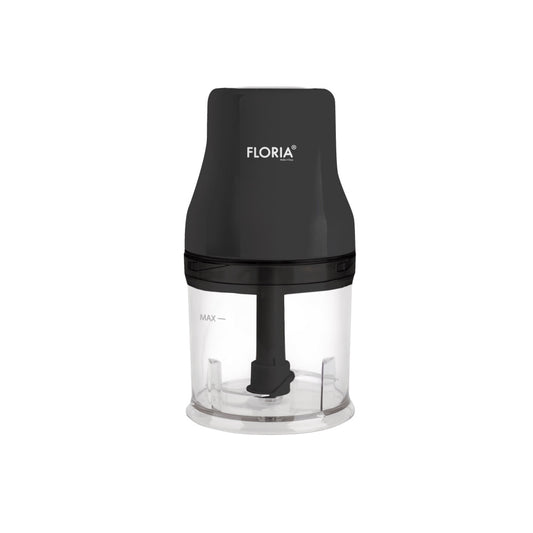 Tocator legume-fructe chopper FLORIA ZLN3035, putere 200W, capacitate vas 500 ml, cutit inox, negru