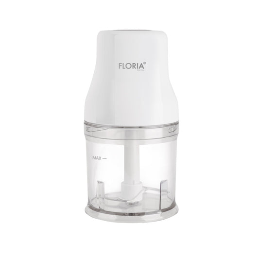 Tocator legume-fructe chopper FLORIA ZLN3042, putere 200W, capacitate vas 500 ml, cutit inox, alb