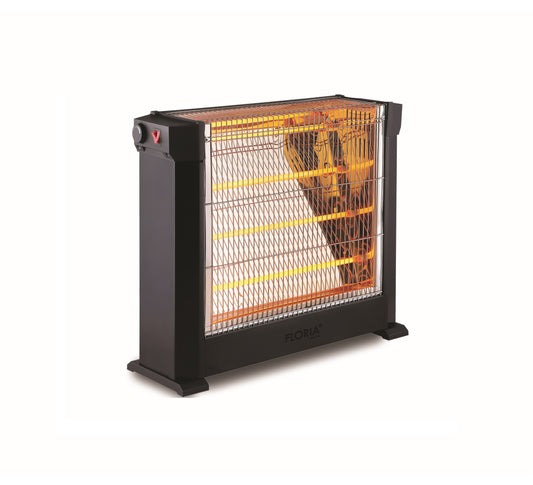 Incalzitor cu 4 rezistente Floria ZLN6197 Negru, putere 2200W, sistem de siguranta in cazul rasturnarii