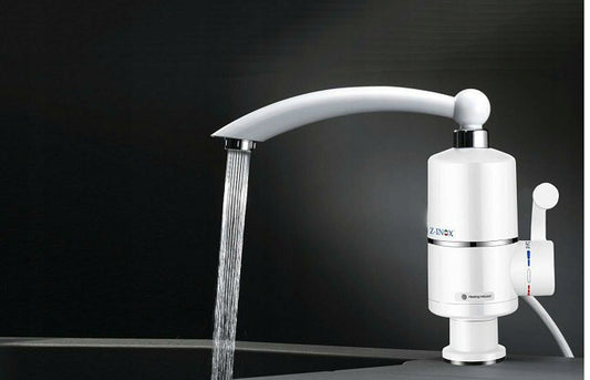 Robinet electric Z-Inox ZLN5473 Alb, incalzire instanta, putere 3000W, inox