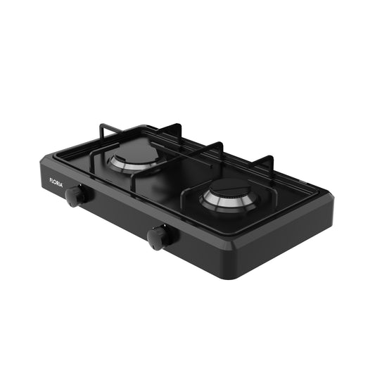 Aragaz 2 ochiuri Floria ZLN7128 Negru, alimentare GPL