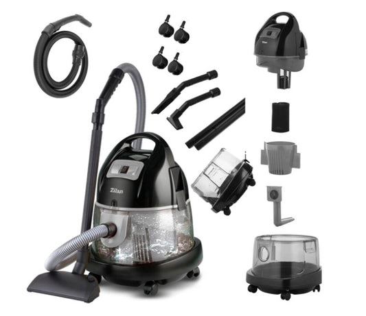 Aspirator ZILAN ZLN-8945 Gri cu filtrare prin apa si uscata,2000W
