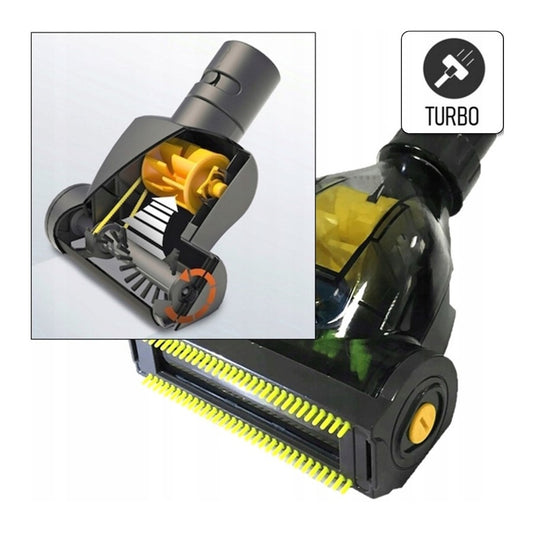 Pachet aspirator Zilan ZLN8471 cu cap turbo ZLN0386 , Negru, sac cu capacitate de 2 l, putere 1200W, cablu de 5 m