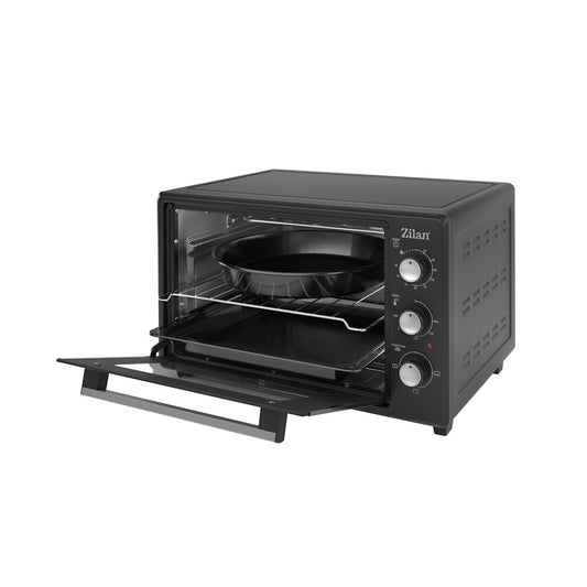 Cuptor electric Zilan ZLN8887 Negru, capacitate 35 litri, temperatura reglabila, putere 1800W