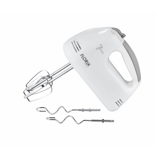 Mixer de mana Floria ZLN7565, ALB Putere 100 W, 7 viteze, Buton eliberare accesorii