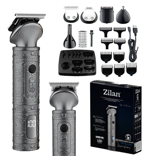 Masina de tuns Zilan ZLN8665 cu 6 capete, 8 nivele de taiere, capete rezistente la spalare