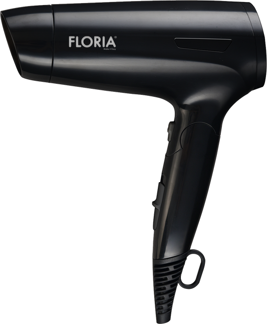 Uscator de par Floria ZLN9402, 1600W, 2 trepte de viteza, 3 trepte de temperatura, protectie la supraincalzire, Negru