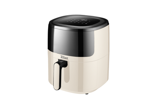 Friteuza Zilan ZLN9984 tip air fryer, 1500W, capacitate 5L, temperatura maxima 200 grade, Crem