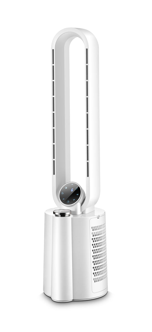 Ventilator turn Zilan ZLN1117 fara palete, Functie umidificare, Timer, Oscilatie, 3 trepte de viteza, 3 moduri presetate, 40 W