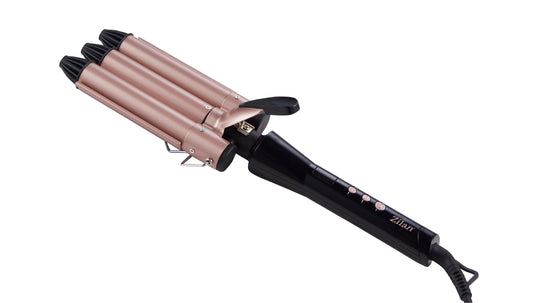 Ondulator de par Zilan ZLN9198 cu 3 elementi, 5 trepte de temperatura, Display LED, 128W
