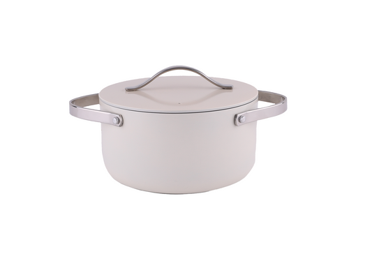 Oala Zilan ZLN0873 din 5 straturi de material, 24 cm diametru, capacitate 5.2l, manere nituite din otel inoxidabil