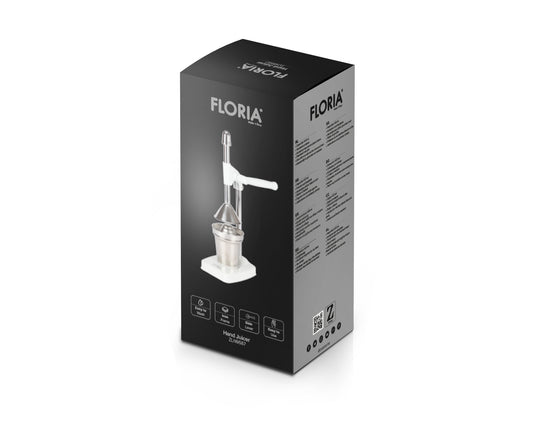 Storcator de citrice Floria ZLN9587 manual, Capacitate 400ml, Vas pentru colectare, Maner din aluminiu