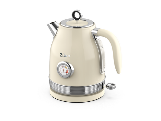 Fierbator Retro Zilan ZLN1184, 2200W, 1.7L, baza detasabila 360°, indicator luminos, protectie fierbere uscata, ON/OFF automat sau manual