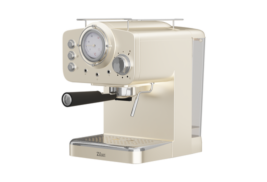 Espressor manual Zilan ZLN2992 Crem,15 Bar, 1.25 l, 1100W, Design Retro