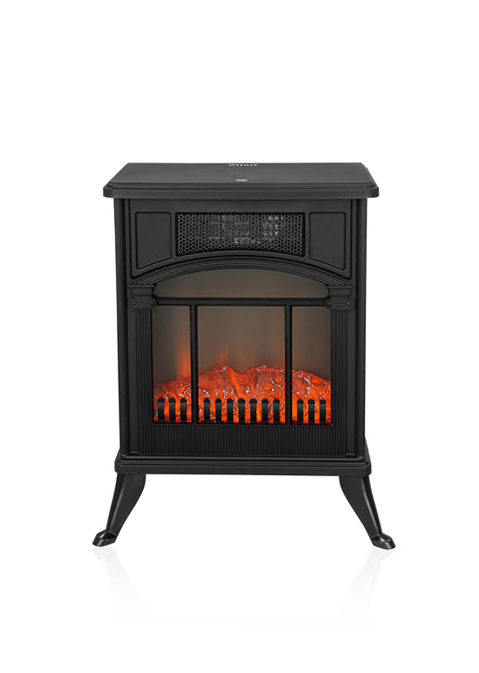 Semineu electric Zilan ZLN2051, 2 trepte de putere 1900W, element de incalzire PTC, afisaj realistic