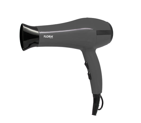 Uscator de par FLORIA, ZLN-8986, Putere 1800 W, 2 Trepte de viteza, 3 Trepte de temperatura, Gri