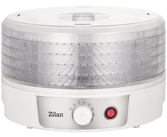 Deshidrator alimente Zilan ZLN2037, Putere 250W, Temperatura maxima 70° C, ALB