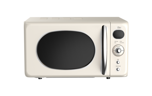 Cuptor cu microunde Zilan ZLN1245 RETRO, Putere 700W, Capacitate 20L, Functie de dezghetare, Afisaj digital, Temporizator