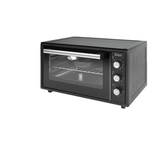 Cuptor electric Zilan ZLN5649, Putere 2000W, Capacitate 45L, Timer, Termostat, 3 trepte putere, interior emailat, Negru