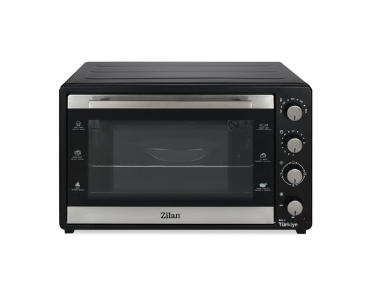 Cuptor electric Zilan ZLN3480 cu ventilator, Putere 2500W, Capacitate 80L, Timer, Geam dublu, Termostat reglabil, Temperatura maxima 250 grade C