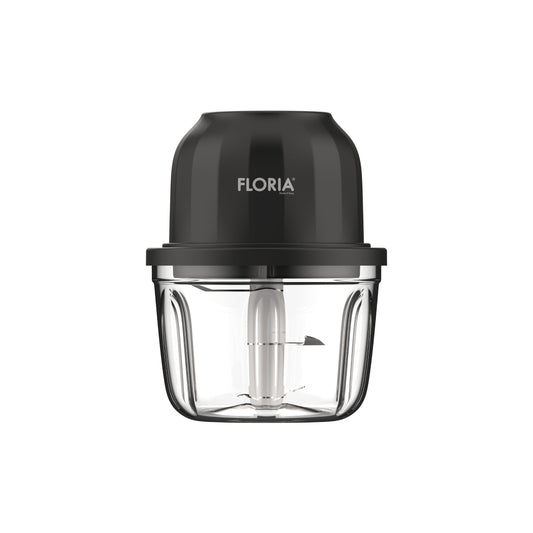Tocator legume-fructe Floria ZLN2655 Mini Chopper reincarcabil, Capacitate 350 ml, Baterie 1200mAh, Putere 5V / 30W