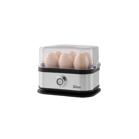 Fierbator de oua Zilan ZLN4109 din inox, Capacitate 6 oua, Functionare automata, Oprire automata, Indicator LED, 200W