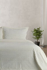 Cuvertura Pat Dublu, 3 Piese, Polyester 100% Modern Line – Calitate Premium, pe mai multe culori