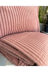 Cuvertura Pat Dublu, 3 Piese, Polyester 100% Modern Line – Calitate Premium, pe mai multe culori