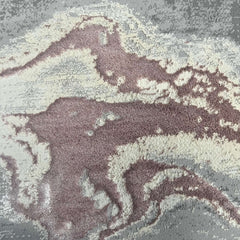 Covor Buse Fulger, Roz Pudra , Living, Dormitor, Modern