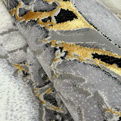 Covor Eterna Beirut Gri/Gold, Living, Dormitor, Modern