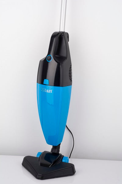 Aspirator vertical ZILAN ZLN-1235, Albastru/Negru Putere 800W, Fara sac, Recipient praf 2L,
