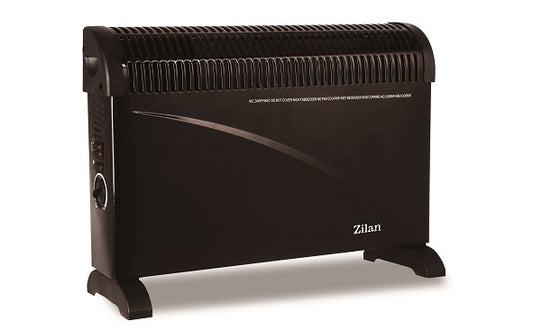 Convector electric de podea FLORIA ZLN-6843,Negru 2000W, 3 trepte de putere, Termostat reglabil,