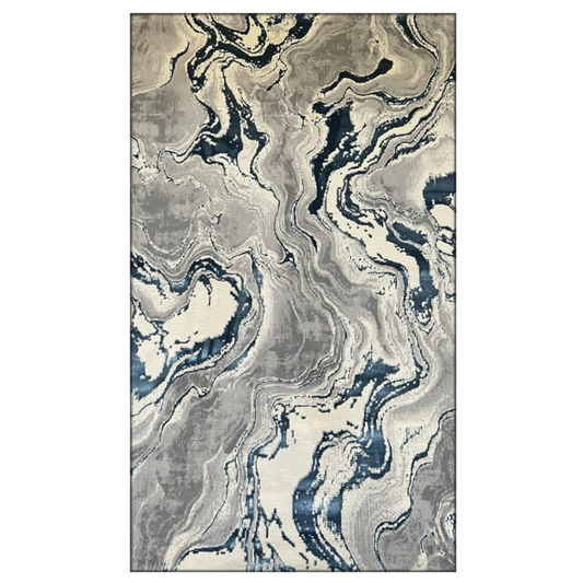 Covor Buse Fulger, Albastru Regal , Living, Dormitor, Modern