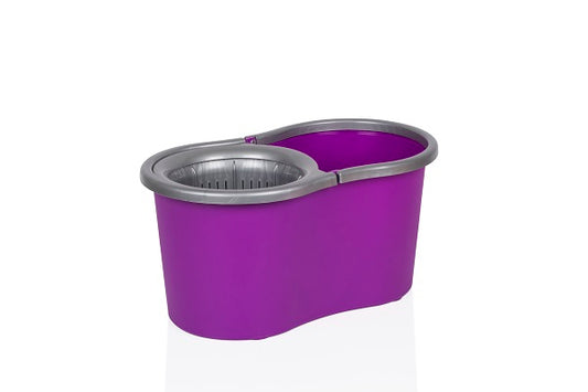 Galeata magic mop LISA ZLN-1389, Mop rotativ 360 grade, Capacitate galeata 17L, Mov