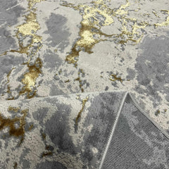 Covor Buse Fulger, Galben, Auriu Living, Dormitor, Modern