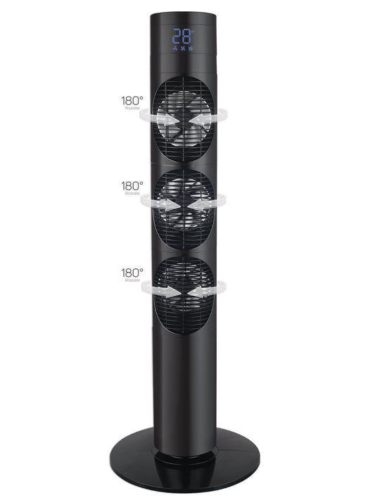 Ventilator turn Zilan ZLN-3420, Timer, Telecomanda, Trei trepte, Consum 3x20W, Debit de aer 1787 mc/ora