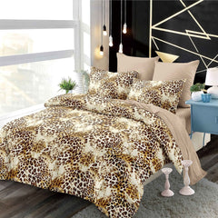 Lenjerie pat dublu, FINET, cu elastic, 6 piese, BB6088