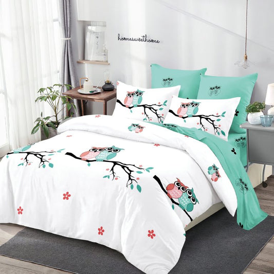 Lenjerie pat dublu, FINET, cu elastic, 6 piese, BB6094