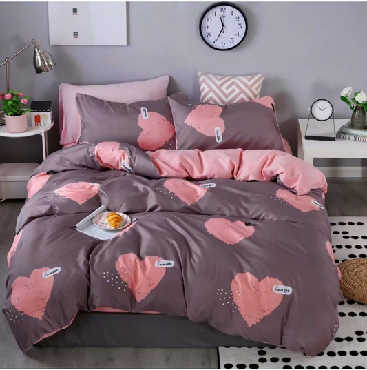 OFERTA TRIO - PACHET 3 LENJERII DE PAT. Lenjerie pat dublu, 4 piese