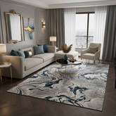 Covor Buse Fulger, Albastru Regal , Living, Dormitor, Modern