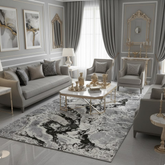 Covor Buse Fulger, Grey, Living, Dormitor, Modern