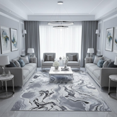 Covor Buse River, Gri, Living, Dormitor, Modern