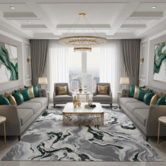 Covor Buse River, Verde Smarald, Living, Dormitor, Modern