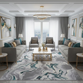 Covor Buse River, Turcoaz, Living, Dormitor, Modern