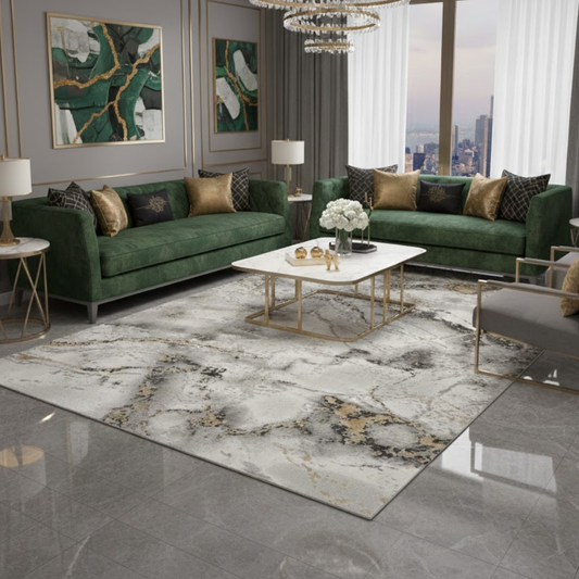 Covor Eterna Fauda Gri/Gold Living, Dormitor, Modern