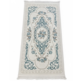 Covor OLIVYA, ALB/ TURCOAZ, Living, Dormitor