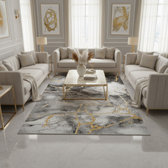 Covor Marmara Gresie Grey Gold