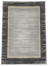 Covor ERVA, (200x300)cm, 100% Acrilic , Living, Dormitor, Modern, Culori- Gri & Negru