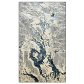 Covor Buse Fulger , Albastru Regal, Living, Dormitor, Modern